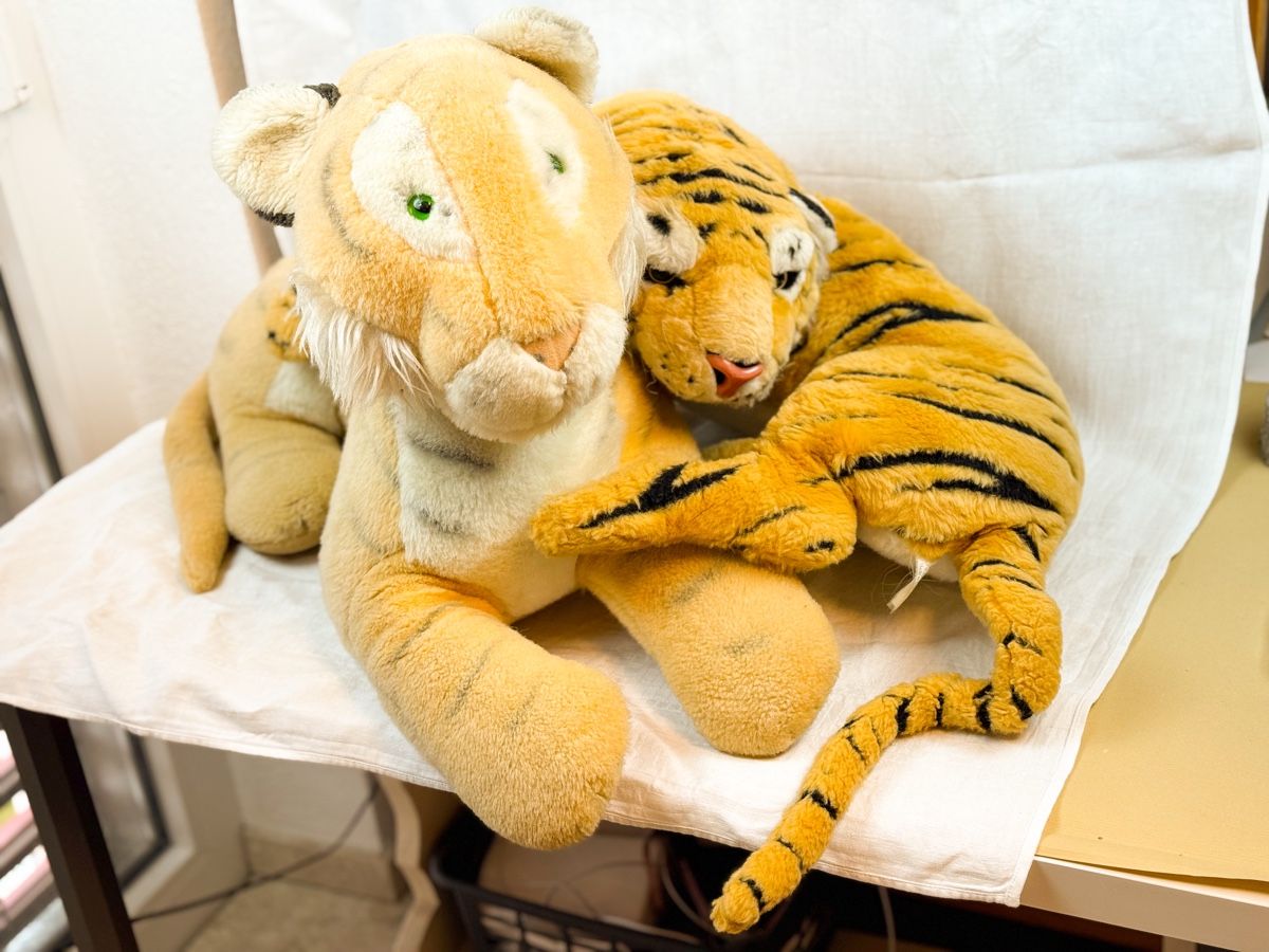 Giocattoli: 2 süsse grosse Plüschtiere Tiger, Kuscheltier – Usato da Galmiz venduto da ranunkel25 1