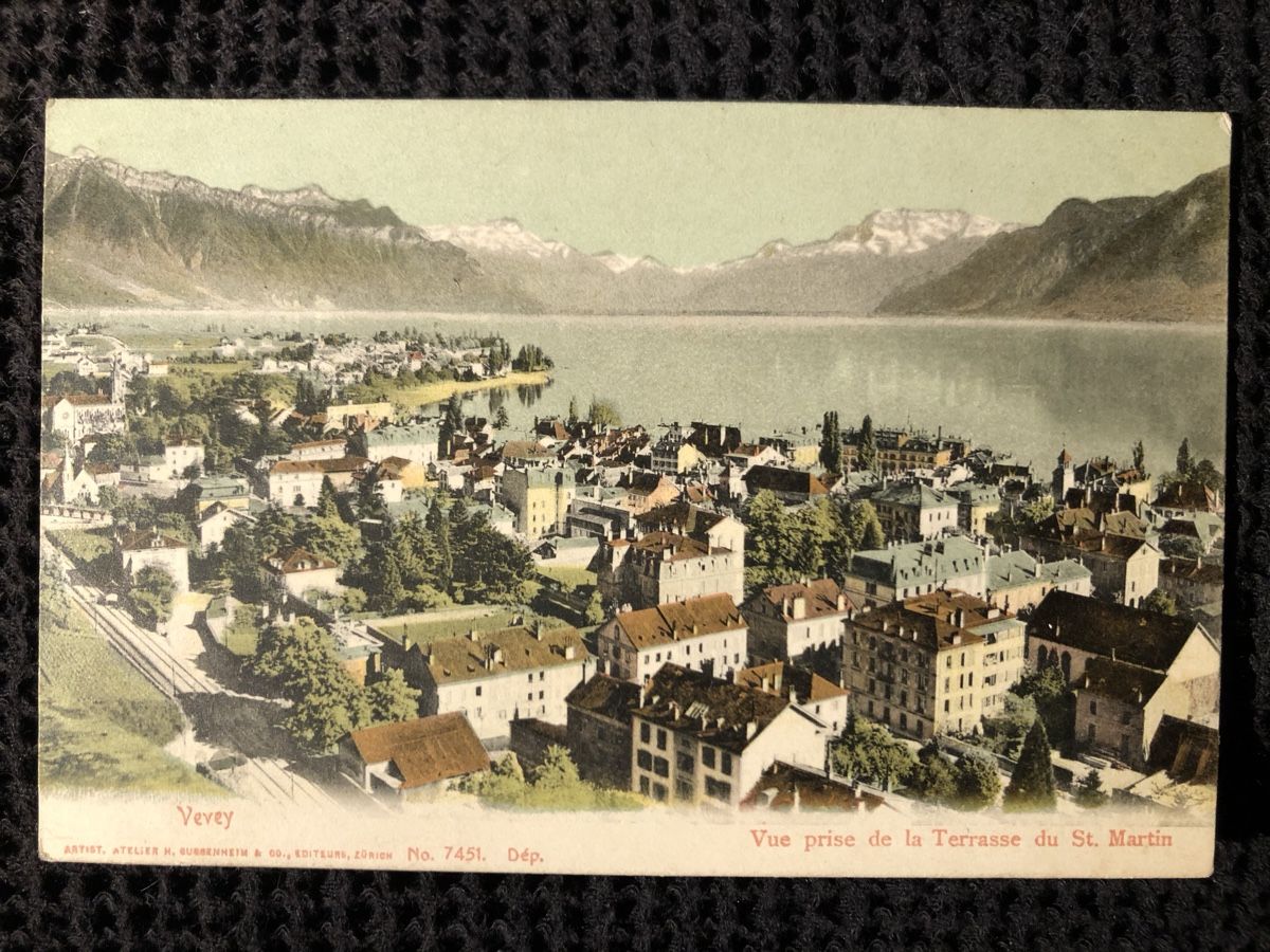 Ansichtskarten: Ansichtskarte Vevey – Gebraucht aus Näfels von fritzjk