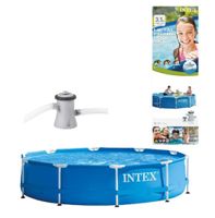 Intex Pool 3.1m Metal Frame Pool Set mit Pumpe ☀️