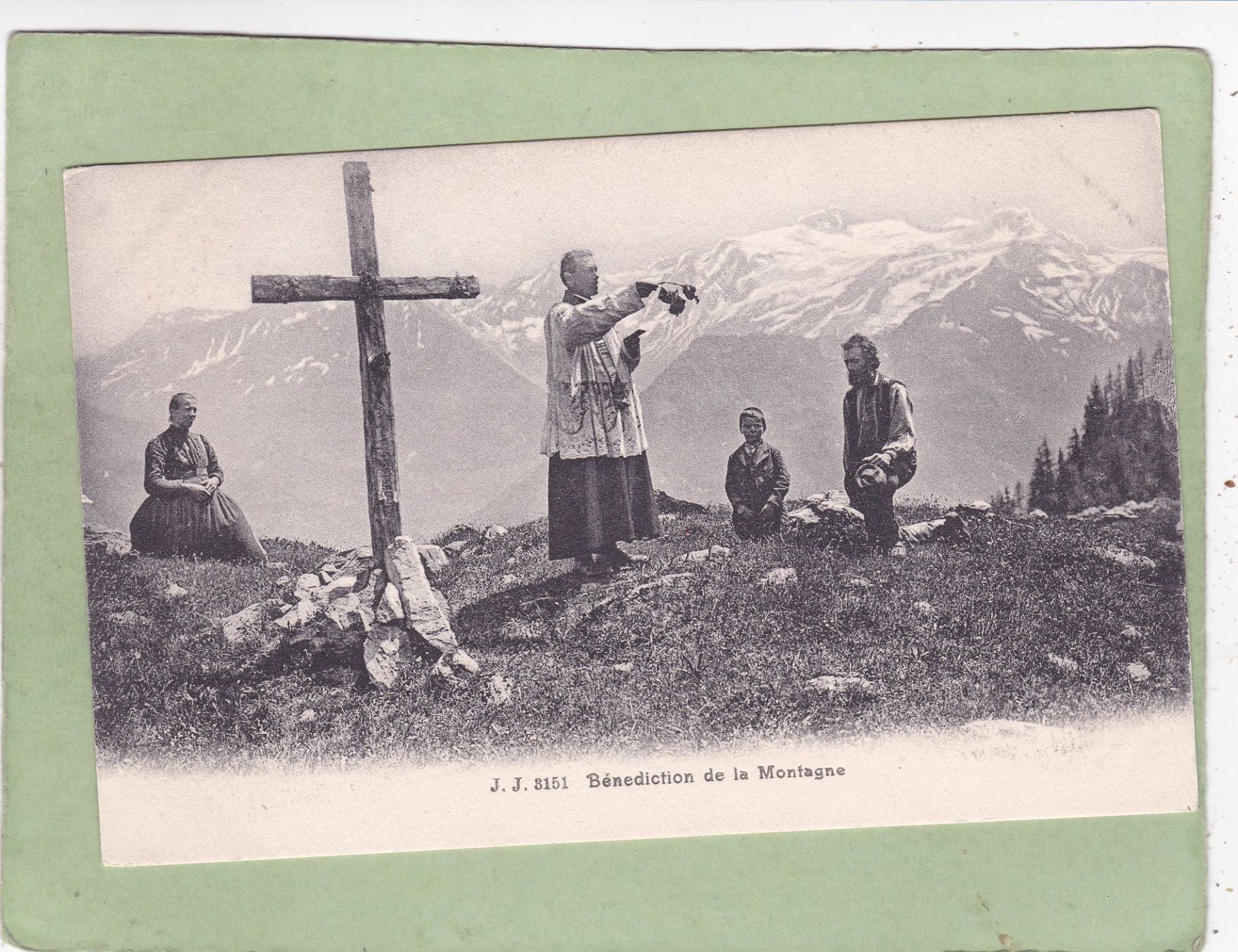 Cartoline postali: Bénediction de la Montagne – Usato da Herisau venduto da Lisegrat2008