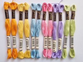 Anchor Vintage Fruchtsorbet – 8x Mouliné Baumwolle