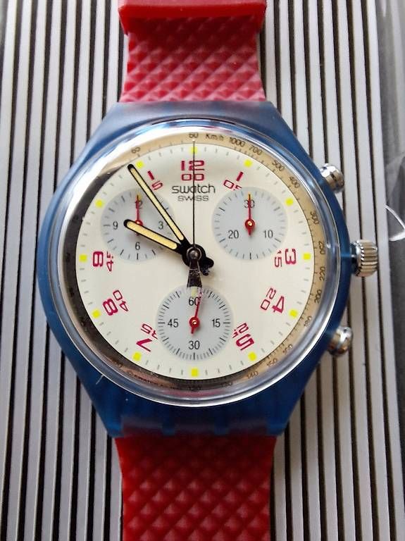 Orologi: Swatch Chrono "JFK" 1991 – Usato da Bevaix venduto da tor_5z8m 1