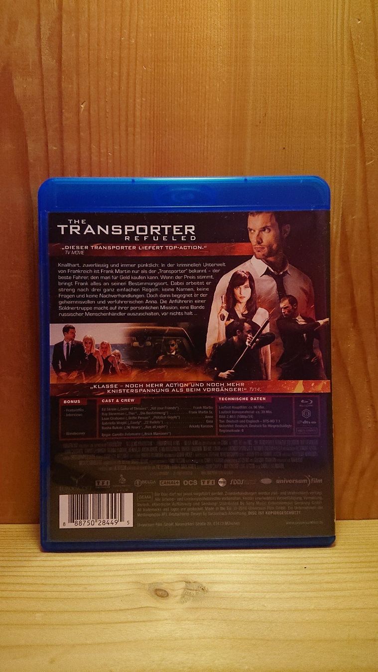 Tutti i DVDs: THE TRANSPORTER REFUELED Blu-Ray – Usato da Wilderswil venduto da Exebub 1