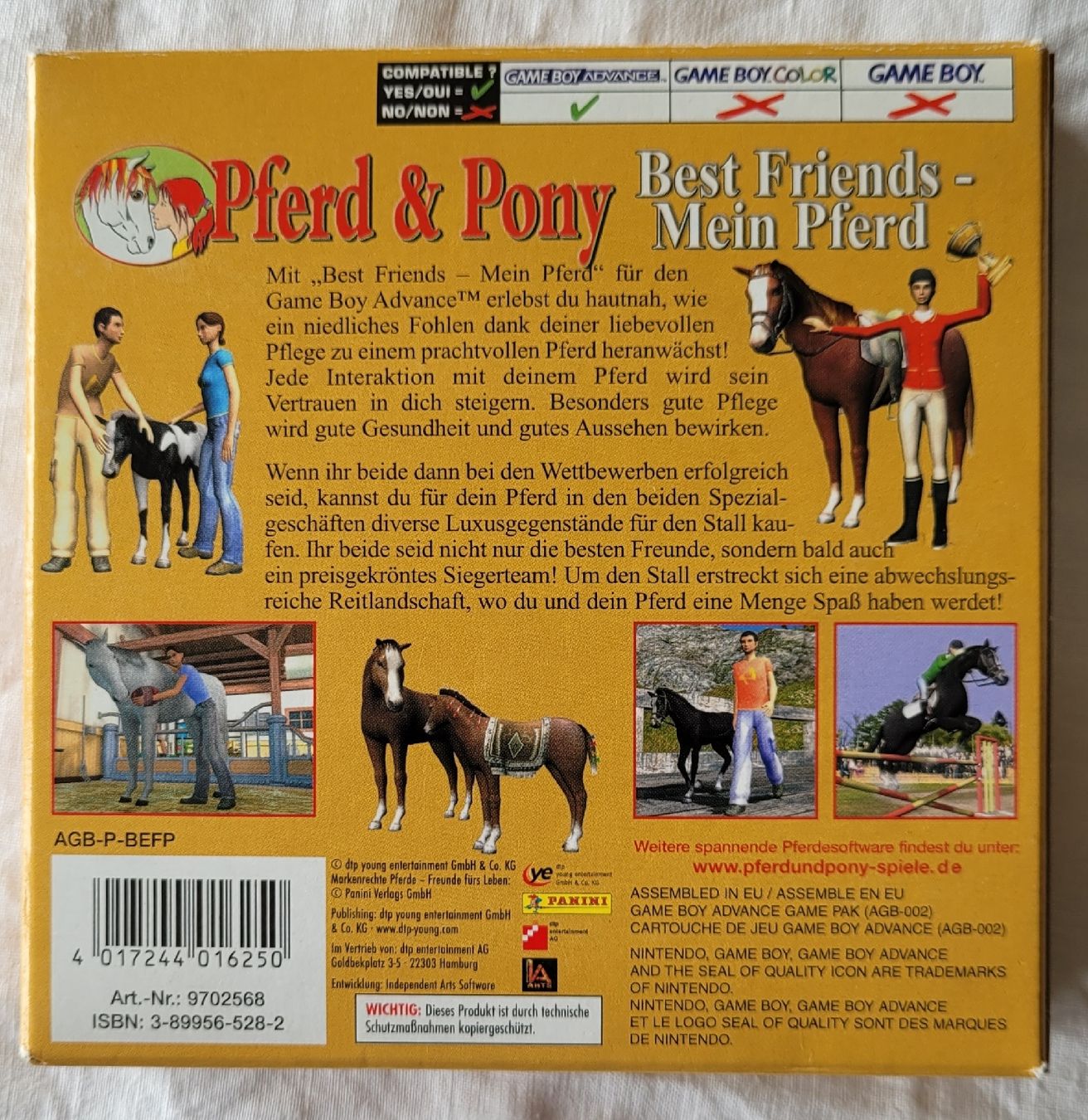Nintendo Spiele: Gameboy Advance - Nintendo - Pferd & Pony – Gebraucht aus Madiswil von Laubfleck 1