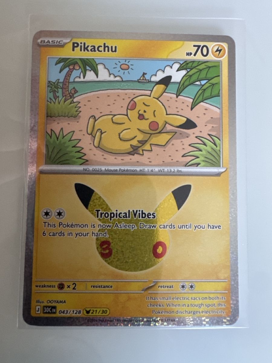 Pokémon Sammelbilder & Trading cards: Pikachu 30th celebration pokemon  – Neu (gemäss Beschreibung) aus Effretikon von lui_75tp
