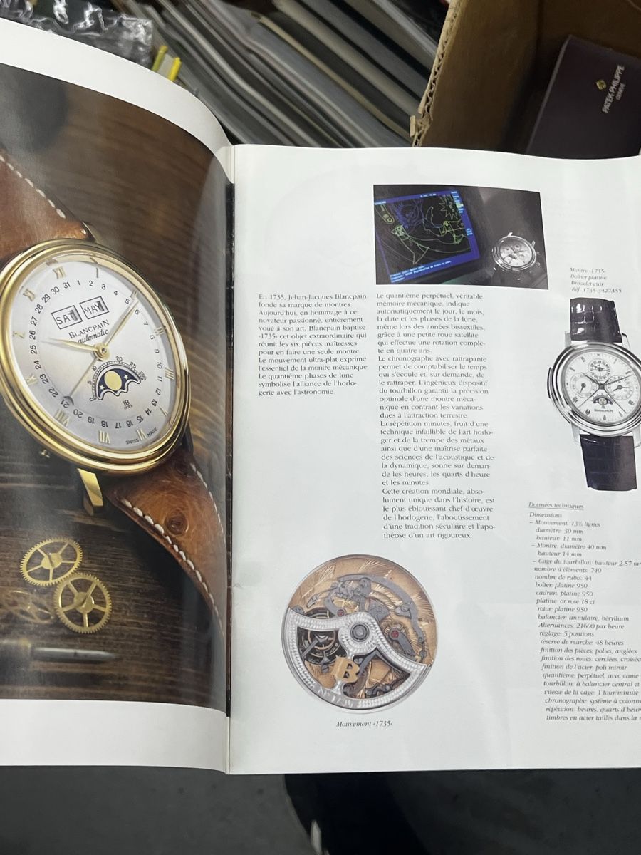 Dokumente: Blancpain Prospectus 1994 – Gebraucht aus Wettingen von NickInc 1
