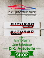 Mercedes 4 Matic Biturbo 3D Aufkleber Emblem Logo Schwarz