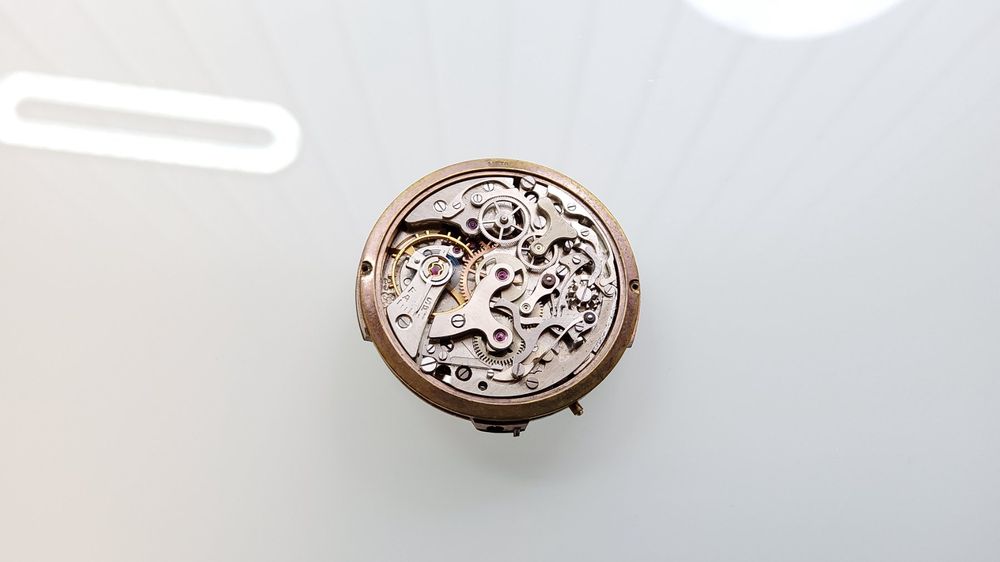 Cadran De Montre Vintage Pour Mouvement Valjoux 23 - Diamètre 31.8 Mm - Occasion Bon état