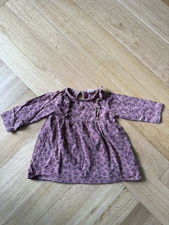 H&M Baby Kleid, Grösse 74, Herbstkleid mit Leoprint