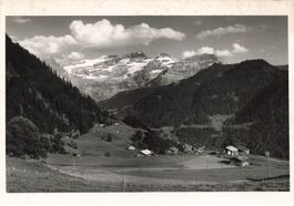 Le Vouvry Aigle VD Dorf und Landschaft mit Alpen G