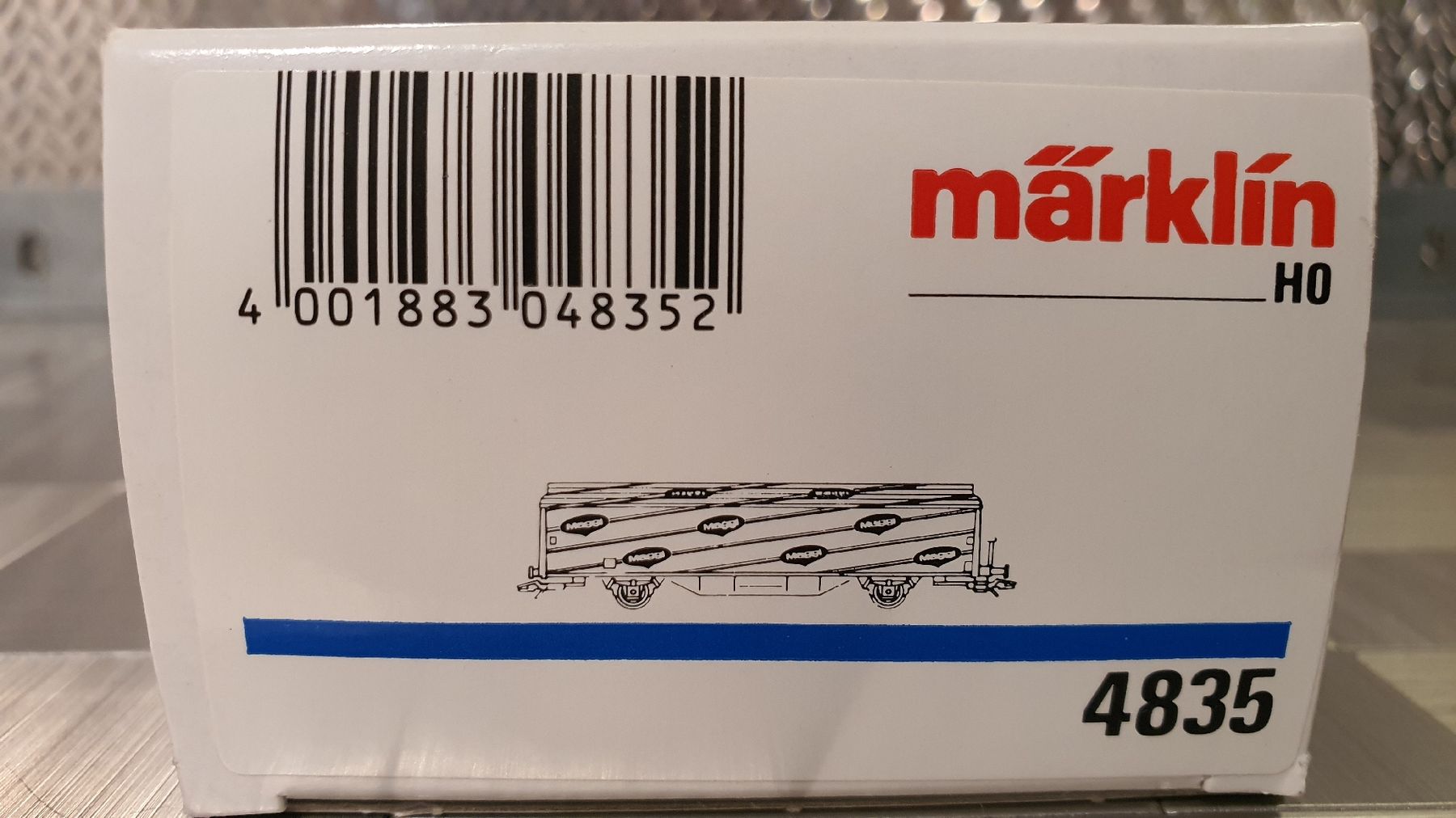 Märklin Modellini di ferrovie: MÄRKLIN 4835 GÜTERWAGEN – Usato da Männedorf venduto da Modellbau-wyss 4