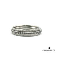 Ring-Set aus 3 Ringen – Edelstahl –Grösse 58
