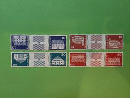 1970-1973 Zwischenstegmit Nr.2 S69-S72 , postfrisch**