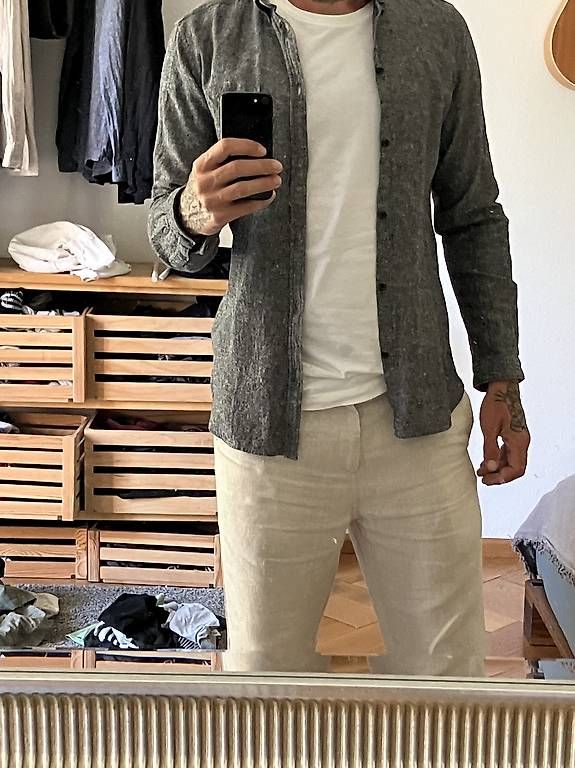 Camicie: Dr.Denim Leinen-Shirt - Gr L – Usato da Basel venduto da ced_kdr7 1