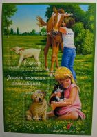 Bloc de timbres Jeunes animaux domestiques