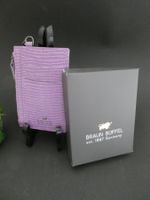 Braun Büffel Violettes Kartenetui Münzfach Schlüsselring