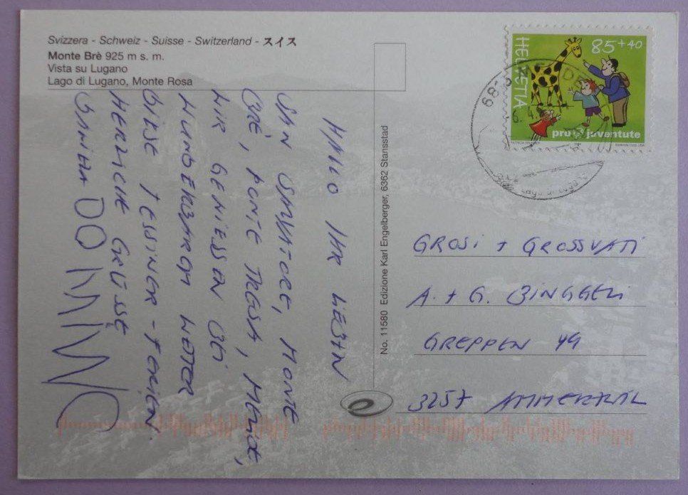 Cartes postales: Monte Brè - Vista su Lugano – D'occasion à Fétigny par Billy2miny 1