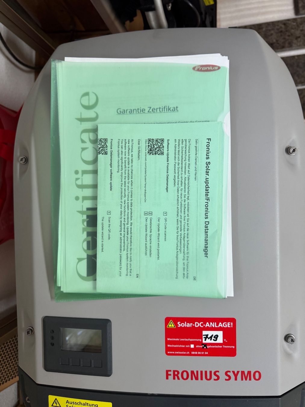 Fronius Inverter: Fronius Wechselrichter 8.2-3-M – Usato da Diepoldsau venduto da Traugott 2