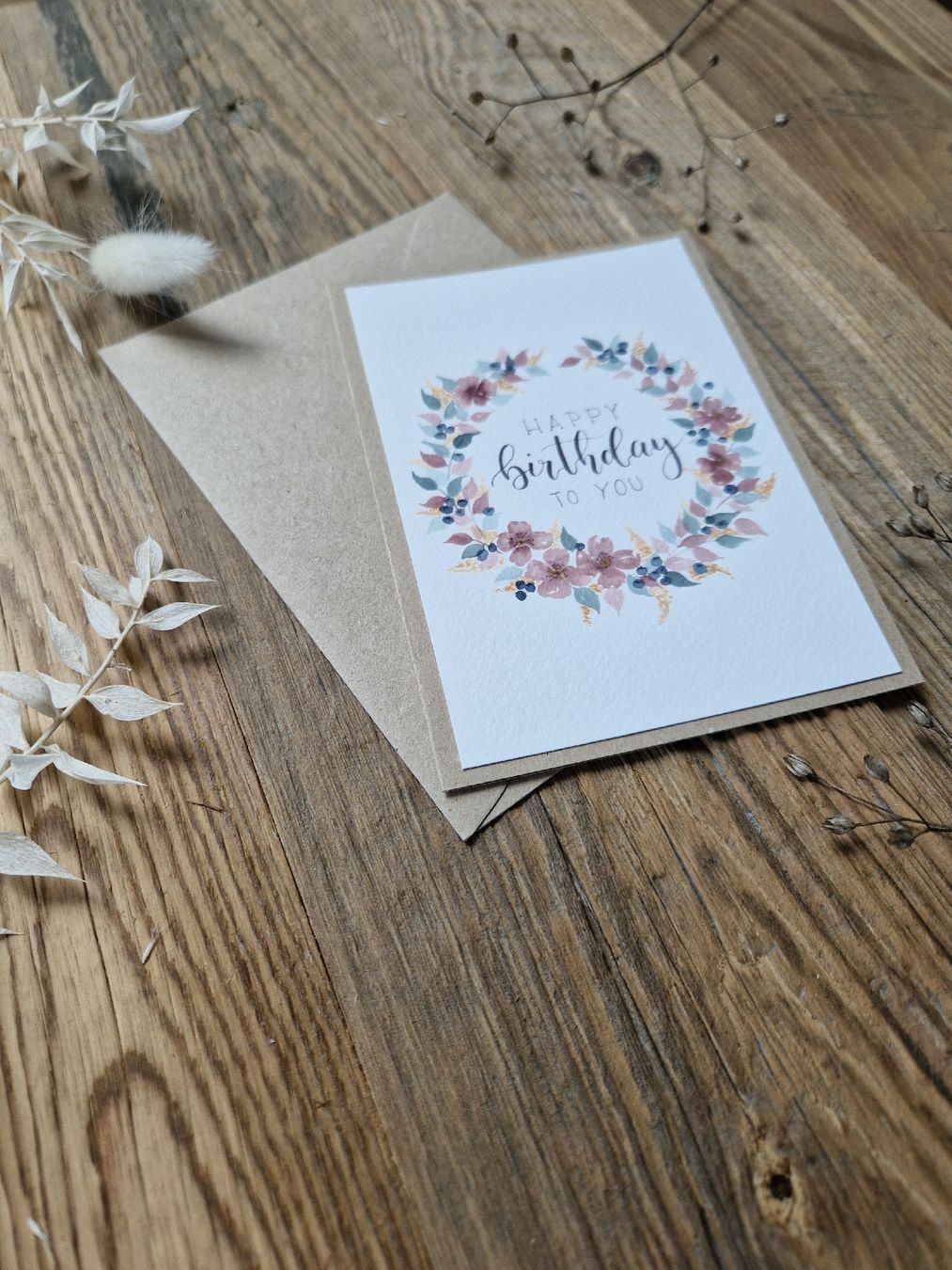 Cartoline: Handgemachte Grusskarte - Happy Birthday – Nuovo e nell'imballaggio originale da Grosshöchstetten venduto da sim_t9dc 2