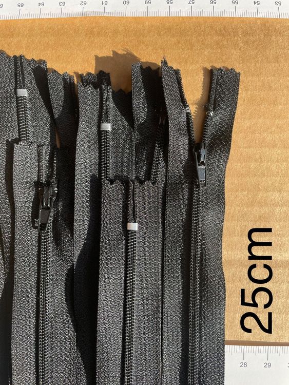 Reißverschlüsse 5 Mm Maschenweite – 25-300 Cm, Schwarz, Trennbar Für Jacken & Taschen