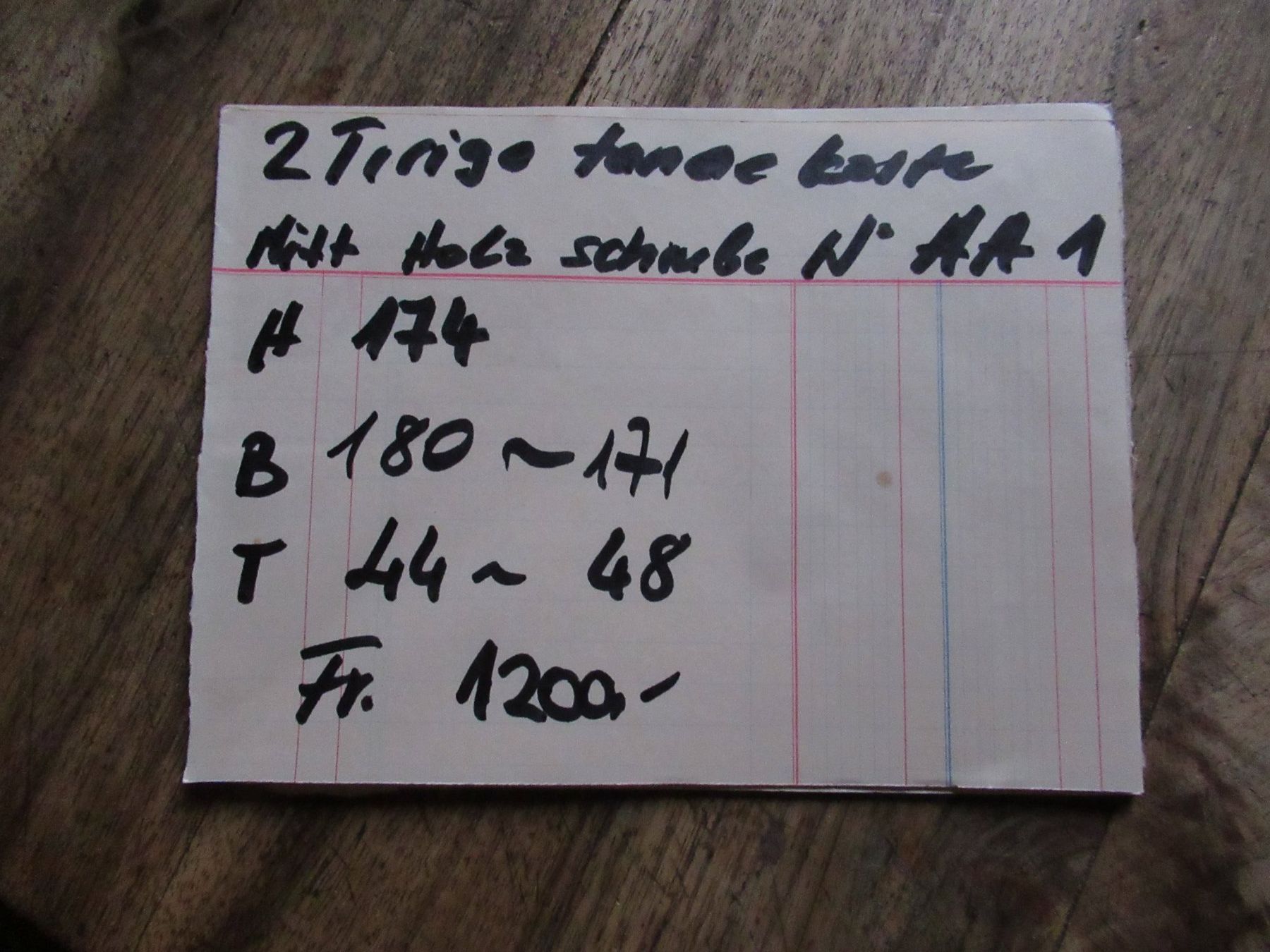 Armadi: Zweitüriger Schrank (Tanne/174) – Usato da Berg SG venduto da Pizza58 9