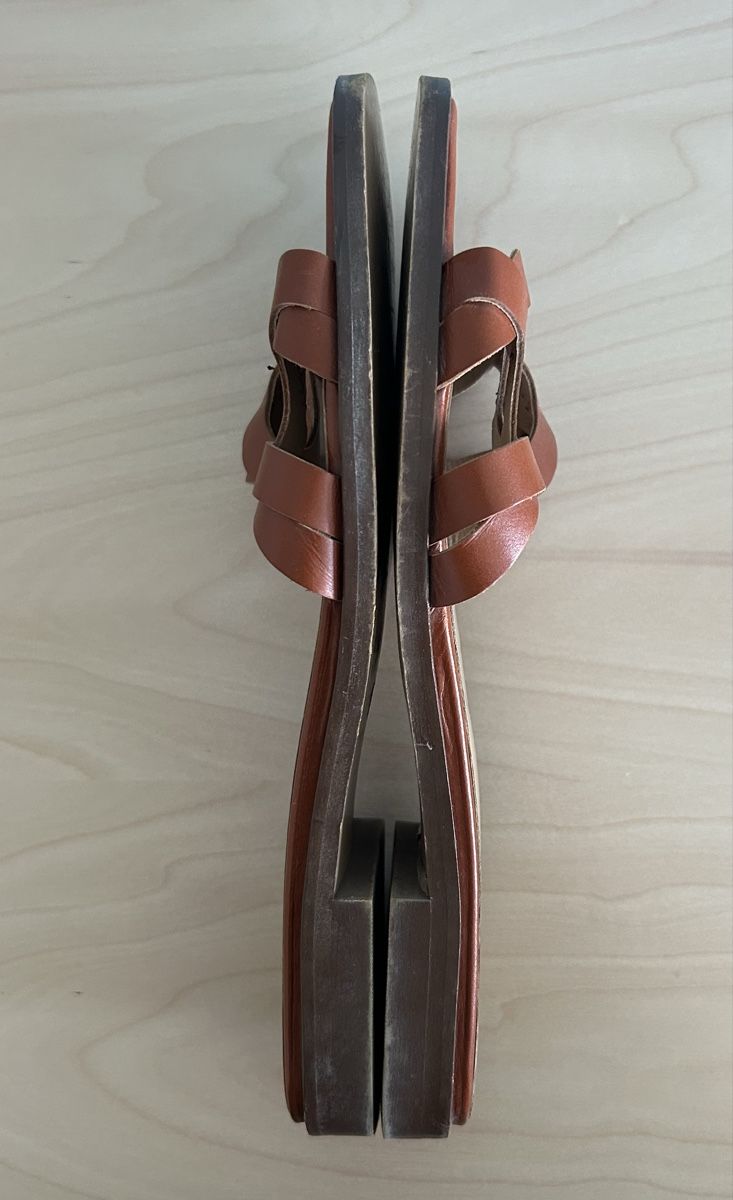 Damenschuhe: Minelli Brown Leather Sandals - Size 40 – Neu (gemäss Beschreibung) aus Pully von mar_6b5c 1
