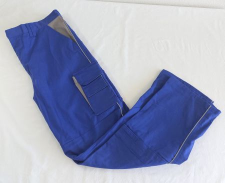 Carson Arbeitshose Fair Workwear blau / grau mit Metertasche