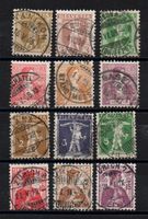 1907/09 PROPAGANDA TELLKNABE 1e2 + HELVETIA 1e2 (4 cplset @)