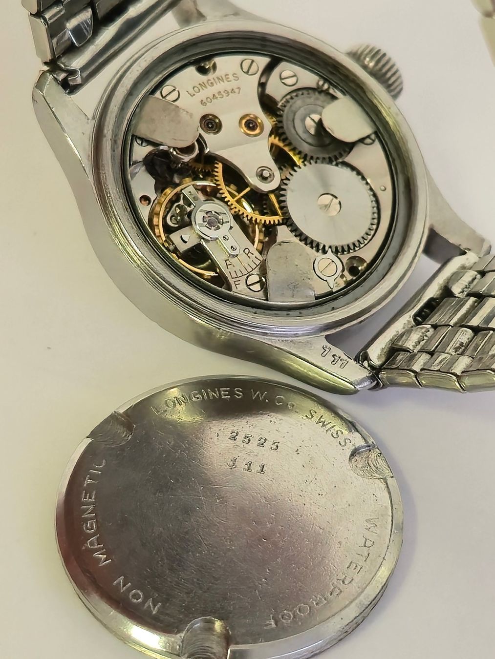 Longines Uhren: Longines Tre Tacche Ref. 2525 Black Gilt Dial – Gebraucht aus Dietlikon von sop_qr7v 6