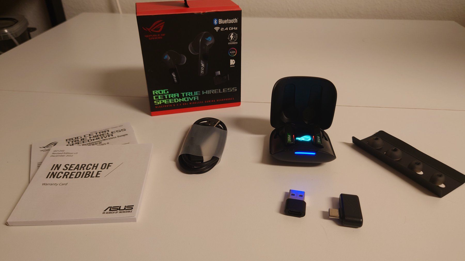 Kopfhörer: ROG Cetra SpeedNova True Wireless 2.4Ghz Gaming Earbuds – Gebraucht aus Volketswil von thedmo_seller 5
