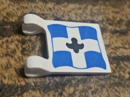 lego 2335p04 White Flag 2 x 2 Square with Flat Edge 