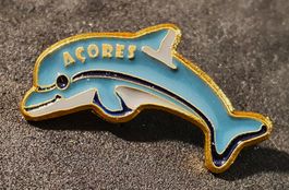 Y393 - Pin Delfin ( Graue Flosse ) ACORES