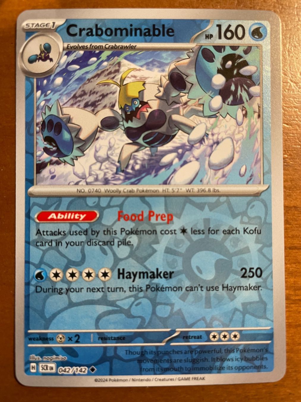 Pokémon Carte collezionabili: Pokemon Crabominable Reverse (Versand gratis) – Nuovo (secondo la descrizione) da Chur venduto da Angerson
