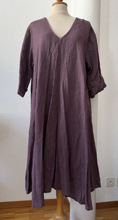 Robe tunique en lin 100% Made in Italy, taille unique