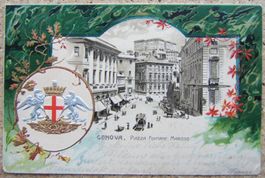 PRÄGE-AK GENOVA - PIAZZA FONTANE MAROSE 1903