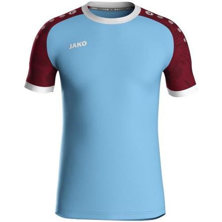 Jako Trikot Iconic KA - lightblue/weinrot (Grösse: L)