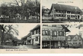 Gruss aus RIEDT-ZILSCHLACHT TG gel. 1909! seltene AK!