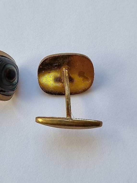 Gemelli: Manschettenknöpfe Perlmutt vintage – Usato da Arlesheim venduto da evi_gm8h 2