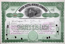 North Butte Mining Company - 1908