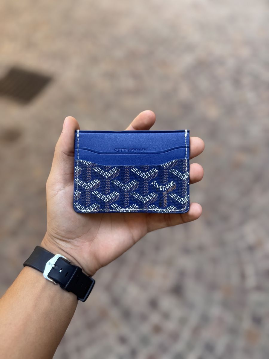 Goyard Brieftaschen: Goyard Saint-Sulpice Card Holder Navy Blue  – Neu und originalverpackt aus Caviano von reselleo21 1
