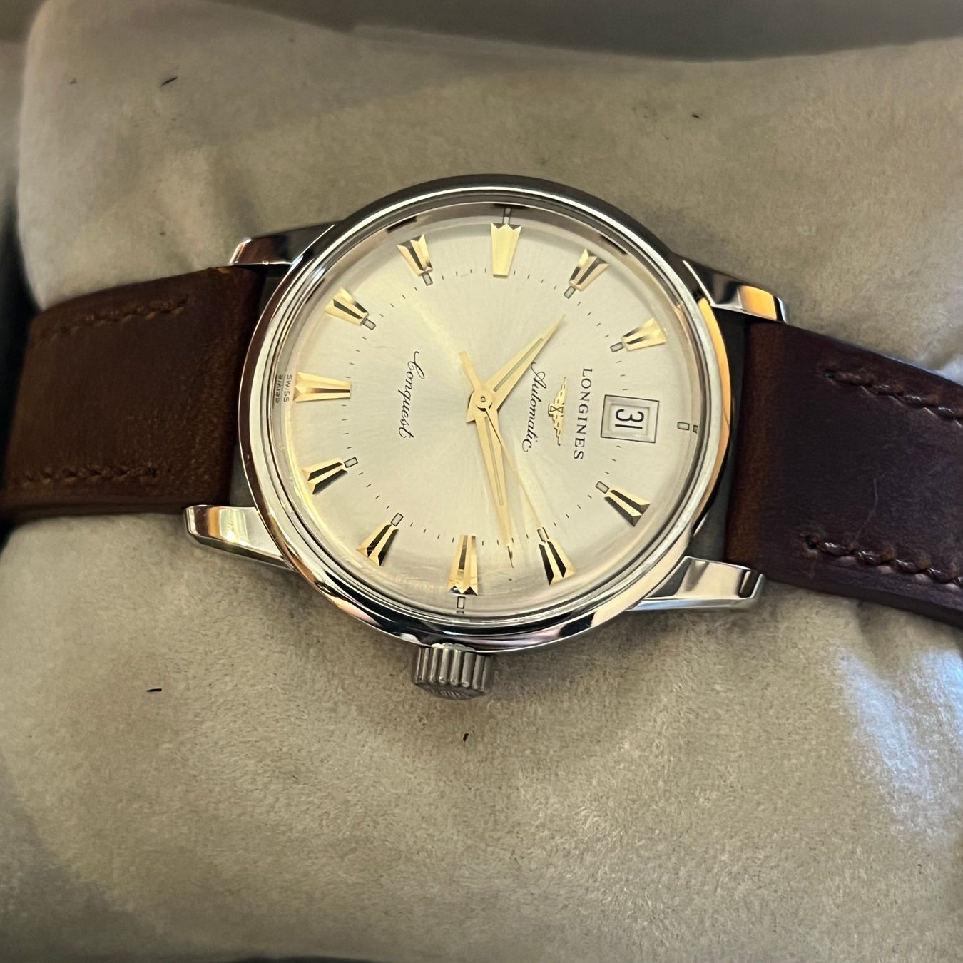 Longines Uhren: Longines Conquest Heritage Automatic Date Full Set L1.611.4 – Gebraucht aus Carouge GE von Watchaser 6