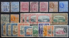 Guyana British Lot mit alten Werten I