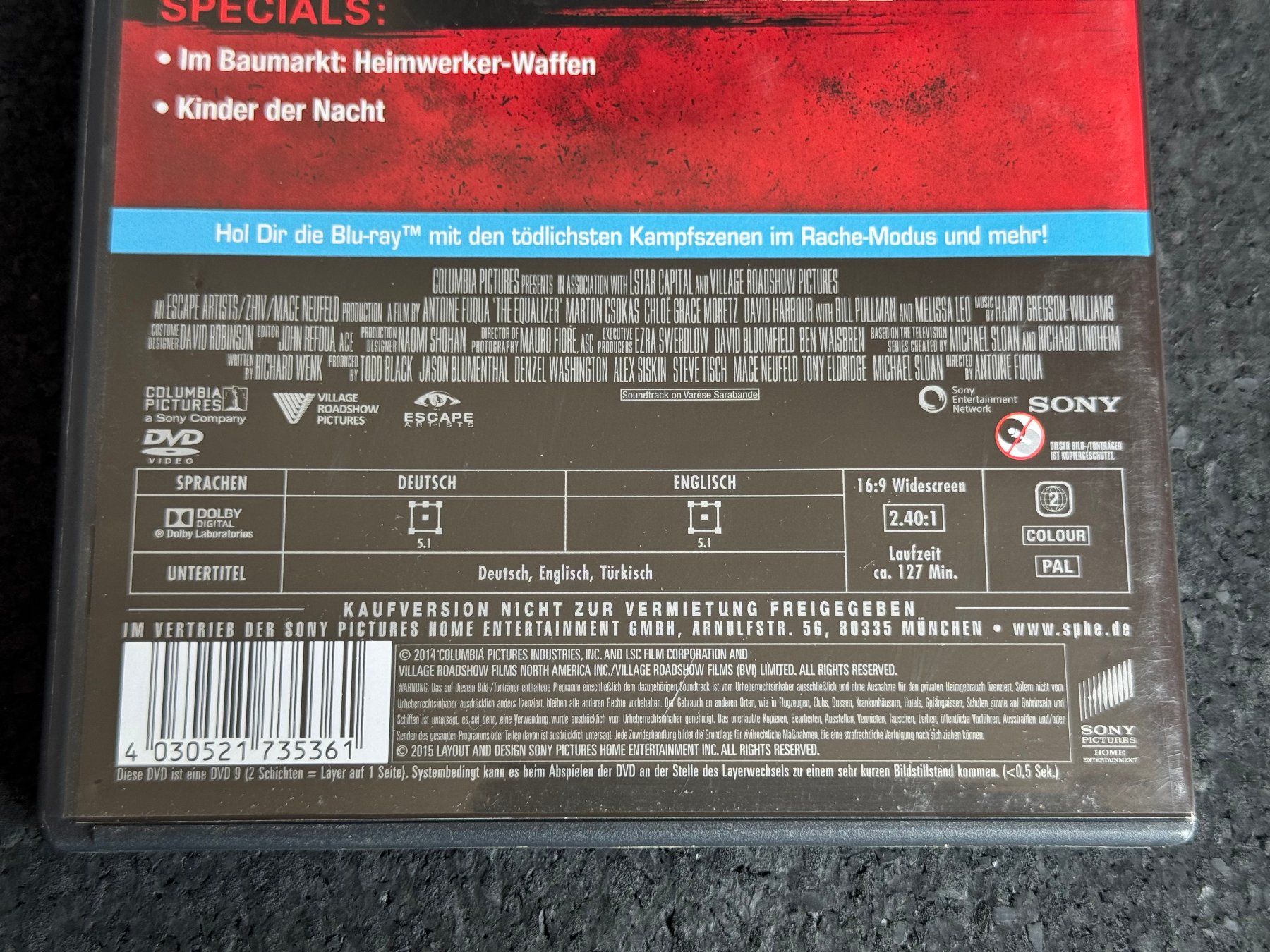 Alle DVDs: The Equalizer DVD DE/EN Denzel Washington – Gebraucht aus Fribourg von tschjoly 3