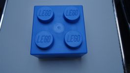 Midi-Lego Box mit 4 Noppen blau