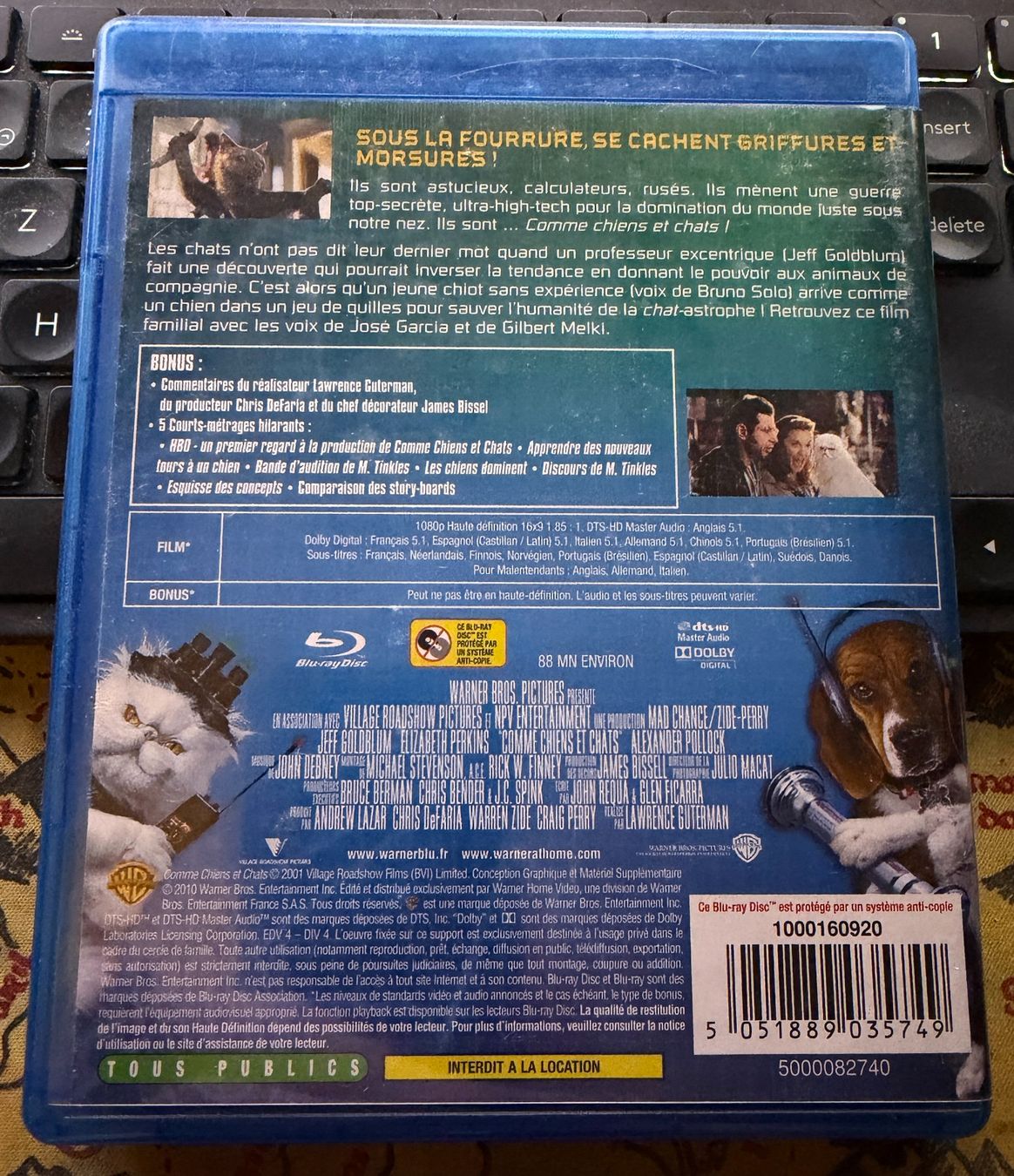 Alle DVDs: Comme chiens et chats (2001) - Blu-ray – Gebraucht aus Semsales von __Florian__ 2