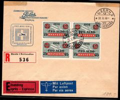 CH - Flugpost - Sonderflug - SF 38.1k - Pro Aero 1938