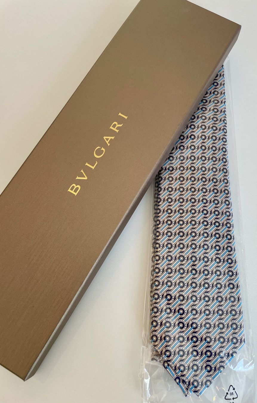 Bulgari Cravatte: Bulgari Krawatte (100% Seide) – Nuovo e nell'imballaggio originale da Basel venduto da Ch2005