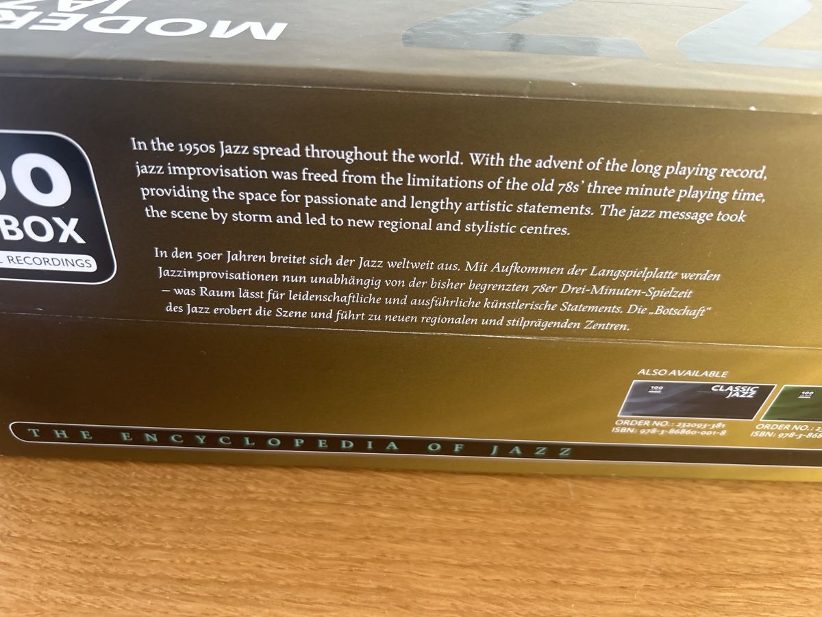 CDs: CD Box Modern Jazz 100 CDs neuwertig – Gebraucht aus Wohlen AG von Rstoeckli6 3