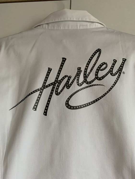 Harley Davidson Bluse Grösse S weiss 4