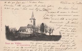 BE-Wahlern bei Schwarzenberg,Karte gelaufen 1901